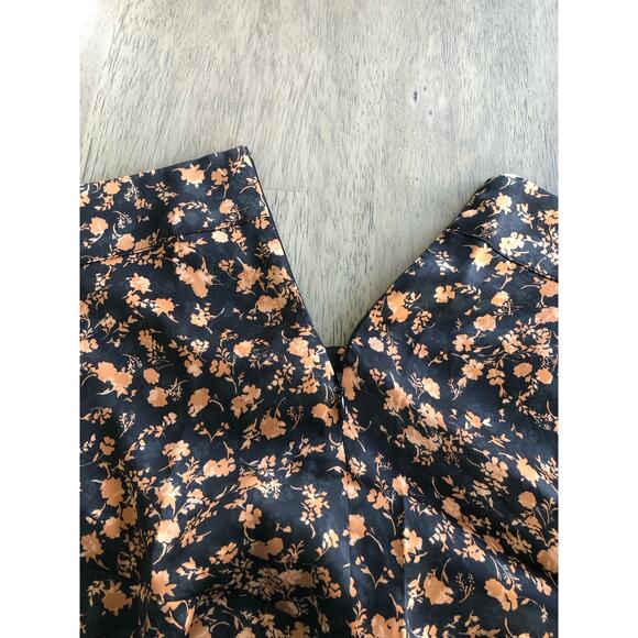 Bar III Black and Orange Tiered Midi Skirt - 8 - Picture 3 of 4